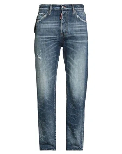 Dsquared2 Man Jeans Blue Size 36 Cotton