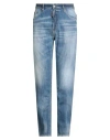 Dsquared2 Man Jeans Blue Size 36 Cotton In Brown