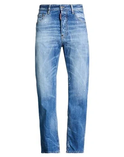 Dsquared2 Man Jeans Blue Size 36 Cotton