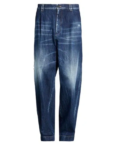 Dsquared2 Man Jeans Blue Size 36 Cotton