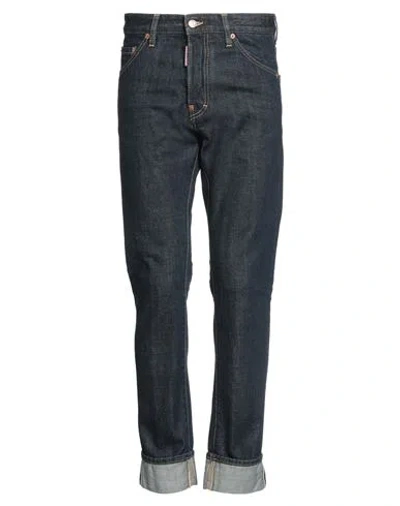 Dsquared2 Man Denim Pants Blue Size 38 Cotton