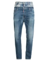 Dsquared2 Man Jeans Blue Size 36 Cotton, Elastane In Blue