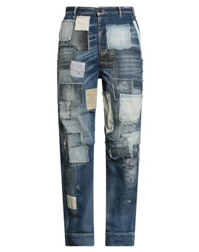 Dsquared2 Man Jeans Blue Size 36 Cotton, Elastane