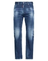 Dsquared2 Man Jeans Blue Size 36 Cotton, Elastane In Blue