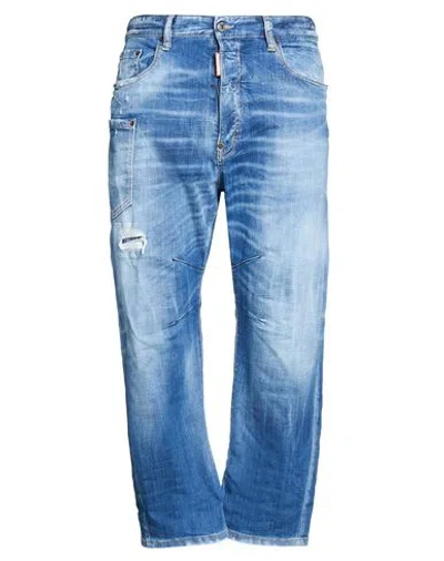Dsquared2 Man Jeans Blue Size 36 Cotton, Elastane