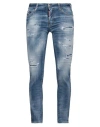 Dsquared2 Man Jeans Blue Size 36 Cotton, Elastane In Blue
