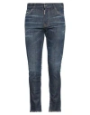 Dsquared2 Man Jeans Blue Size 36 Cotton, Elastane In Blue