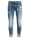Dsquared2 Man Jeans Blue Size 36 Cotton, Elastane In Blue