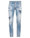 Dsquared2 Man Jeans Blue Size 40 Cotton, Elastane In Blue
