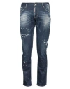 Dsquared2 Man Jeans Blue Size 40 Cotton, Elastane In Blue