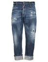Dsquared2 Distressed Cropped Jeans In Blue