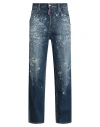Dsquared2 Man Jeans Blue Size 36 Cotton, Elastane, Calfskin In Blue