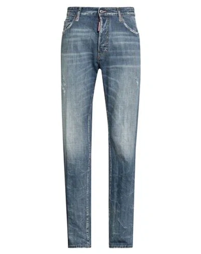 DSQUARED2 DSQUARED2 MAN JEANS BLUE SIZE 34 COTTON