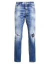 Dsquared2 Man Jeans Blue Size 38 Cotton In Blue