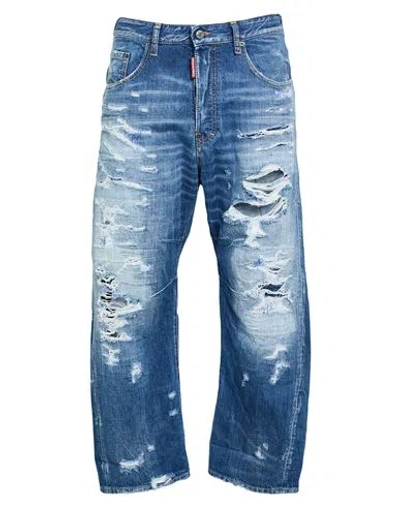 Dsquared2 Man Jeans Blue Size 38 Cotton