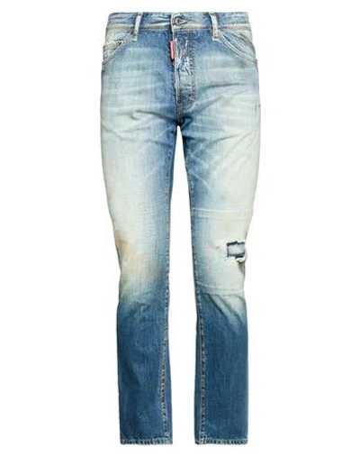 Dsquared2 Man Jeans Blue Size 38 Cotton
