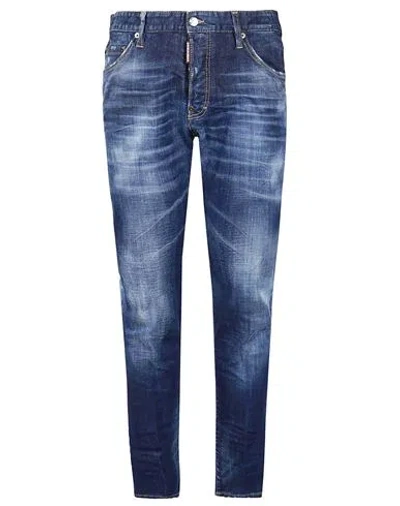 Dsquared2 Blue Distressed Regular-fit Jeans