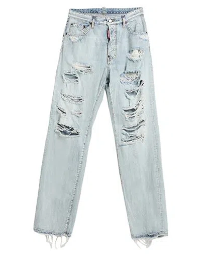 Dsquared2 Man Jeans Blue Size 38 Cotton