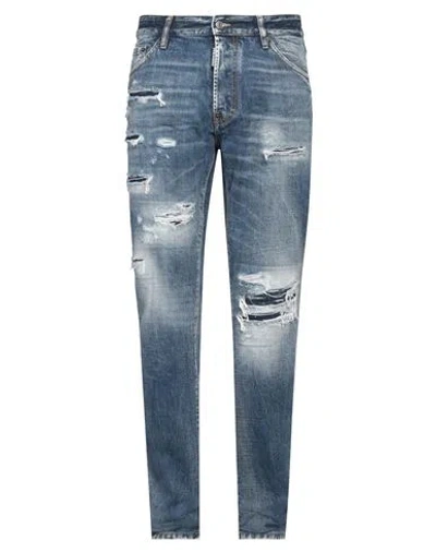 Dsquared2 Man Jeans Blue Size 38 Cotton