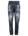 Dsquared2 Man Jeans Blue Size 30 Cotton, Elastane In Blue
