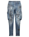 Dsquared2 Man Jeans Blue Size 38 Cotton, Elastane In Blue