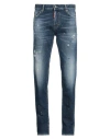 Dsquared2 Man Jeans Blue Size 38 Cotton, Elastane In Blue