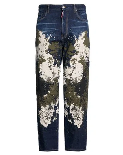 Dsquared2 Man Jeans Blue Size 38 Cotton, Elastane