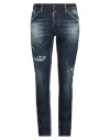 Dsquared2 Blue Cotton Blend Jeans Men In Blue