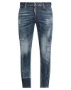 Dsquared2 Man Jeans Blue Size 38 Cotton, Elastane In Blue