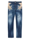 Dsquared2 Regular Fit Jeans With Jewels In Black