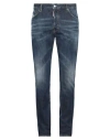 Dsquared2 Man Jeans Blue Size 40 Cotton, Elastomultiester, Elastane In Blue