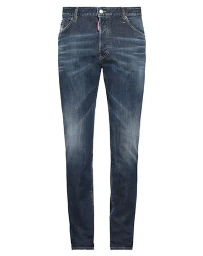 DSQUARED2 DSQUARED2 MAN JEANS BLUE SIZE 40 COTTON, ELASTOMULTIESTER, ELASTANE
