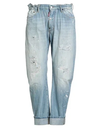 Dsquared2 Man Jeans Blue Size 38 Cotton, Polyester
