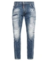 Dsquared2 Man Jeans Blue Size 38 Cotton, Polyester, Elastane In Blue
