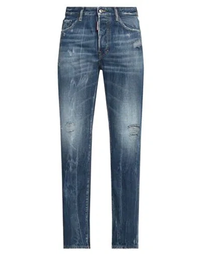 Dsquared2 Man Jeans Blue Size 40 Cotton