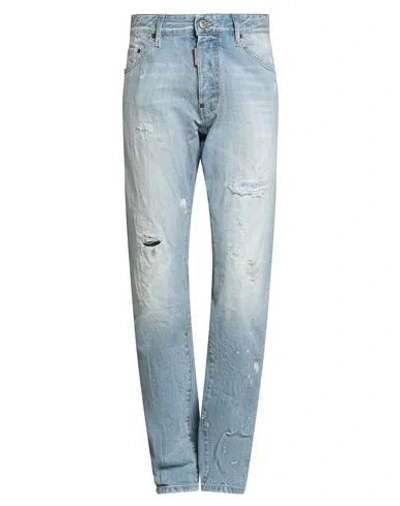 Dsquared2 Man Jeans Blue Size 40 Cotton