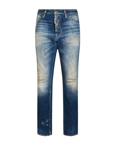 Dsquared2 Man Jeans Blue Size 40 Cotton
