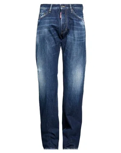 Dsquared2 Man Jeans Blue Size 40 Cotton