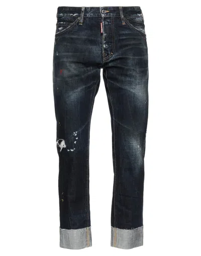 Dsquared2 Man Jeans Blue Size 40 Cotton