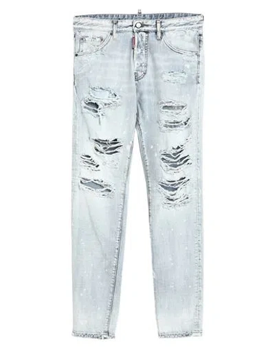 Dsquared2 Man Jeans Blue Size 40 Cotton