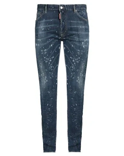 Dsquared2 Man Jeans Blue Size 40 Cotton, Elastane
