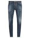 Dsquared2 Man Jeans Blue Size 40 Cotton, Elastomultiester, Elastane In Blue