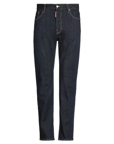 DSQUARED2 DSQUARED2 MAN JEANS BLUE SIZE 40 COTTON, ELASTANE