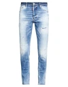 Dsquared2 Man Jeans Blue Size 40 Cotton, Elastane In Blue