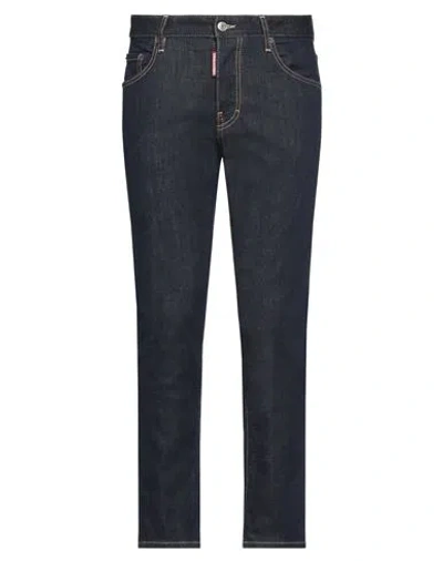 DSQUARED2 DSQUARED2 MAN JEANS BLUE SIZE 40 COTTON, ELASTANE