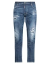 Dsquared2 Tidy Biker Distressed-effect Jeans In Blue