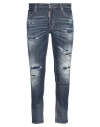 Dsquared2 Man Jeans Blue Size 40 Cotton, Elastane In Blue
