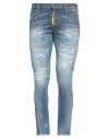 Dsquared2 Distressed Slim-cut Jeans In Blue