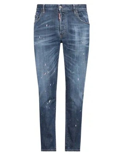 Dsquared2 Man Jeans Blue Size 40 Cotton, Polyester, Elastane
