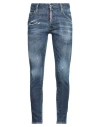Dsquared2 Man Jeans Blue Size 40 Cotton, Polyester, Elastane In Blue
